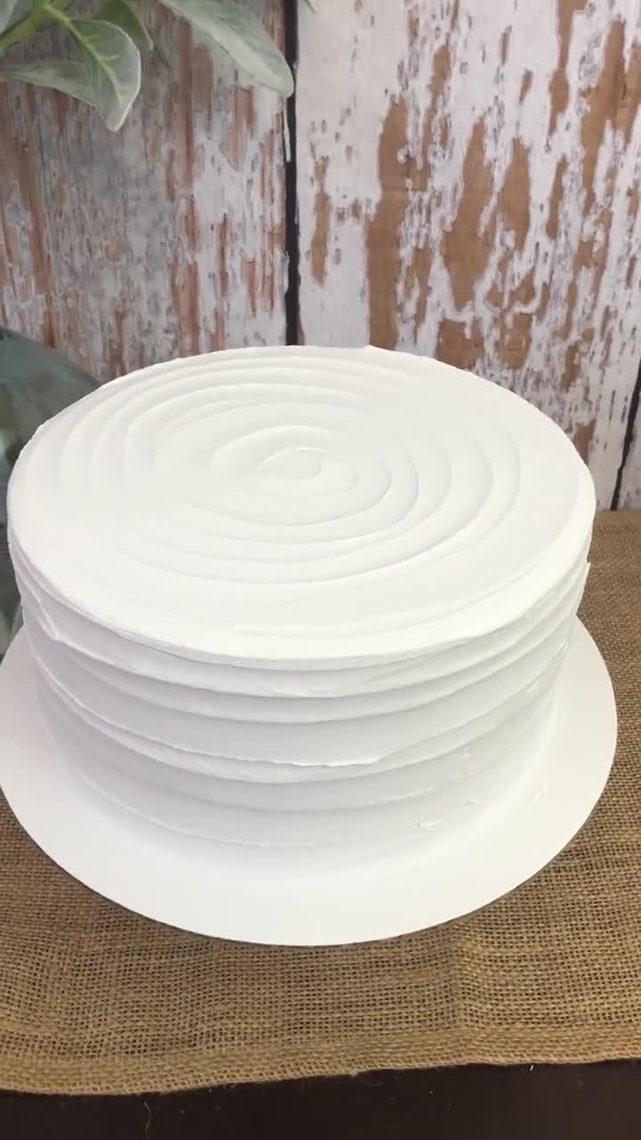 Base Per Torta Finta In Schiuma - Tondo Decorativo Per Matrimoni E Eventi, Diametro 10/15cm X 7cm - Bianco - Foto 8