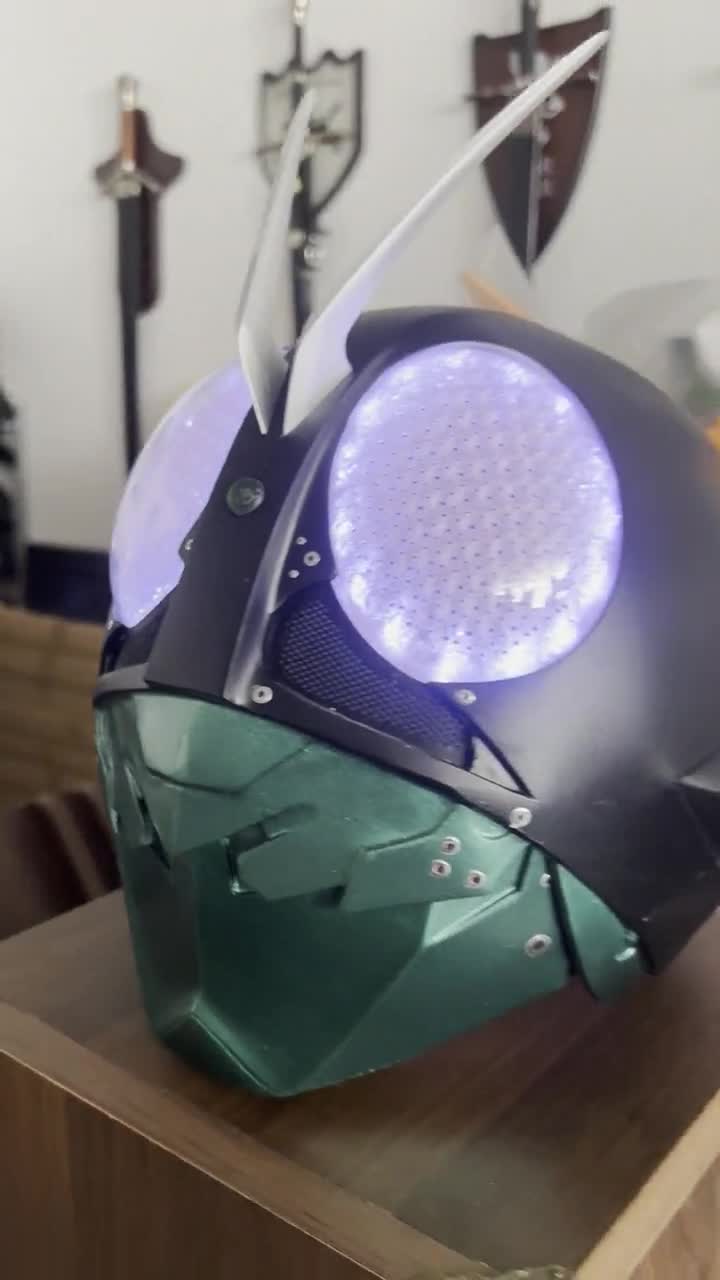 3Dプリント 仮面ライダー2023 V1 コスプレ LEDヘルメットマスク - Etsy