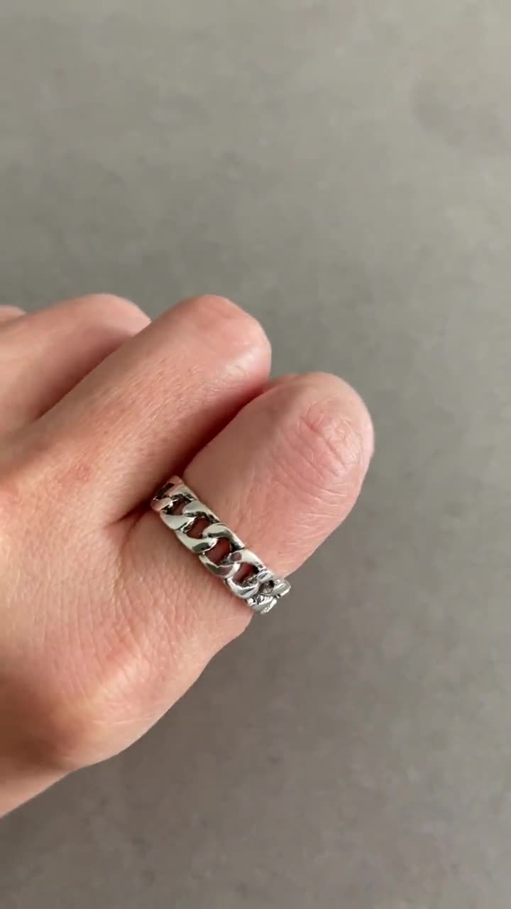 XO Thin Silver Ring - Sterling Silver [R1033] - Etsy