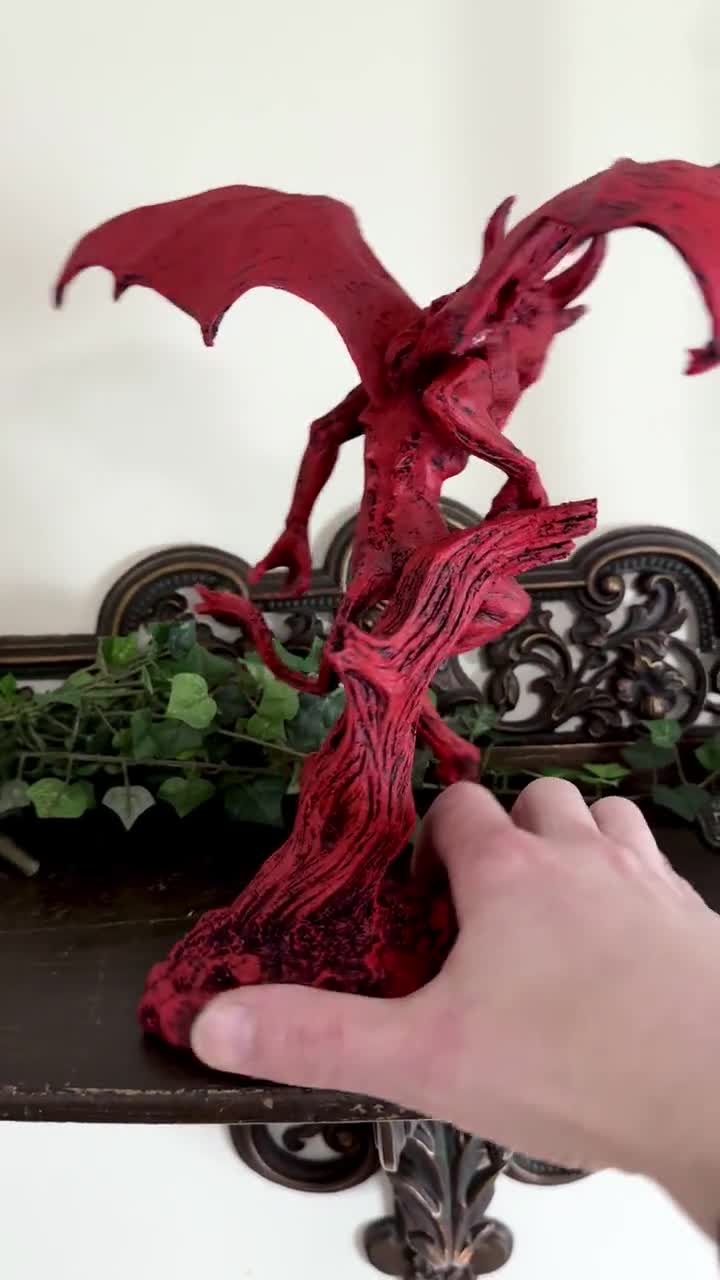 Jersey Devil Statue, Hand Painted Resin Sculpture