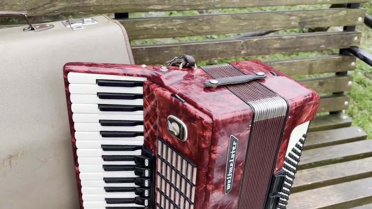 Weltmeister Stella Piano Accordion, 7/8 Accordion, 96 Bass, 37