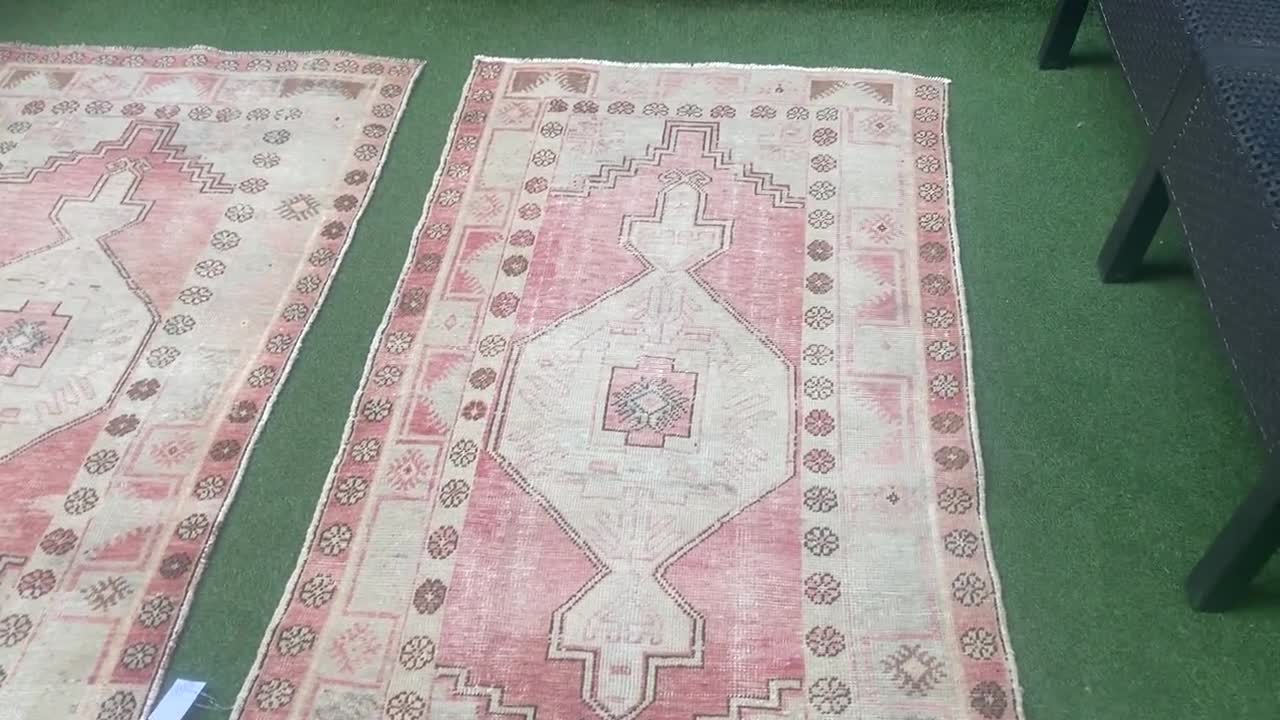 Turkish on sale Rug, Muted Rug, 4.5x8 feet, Decorative Rug, Vintage Rug, Handmade Rug, Oushak Rug, Organic Rug, Oriental Rug, SN-6573