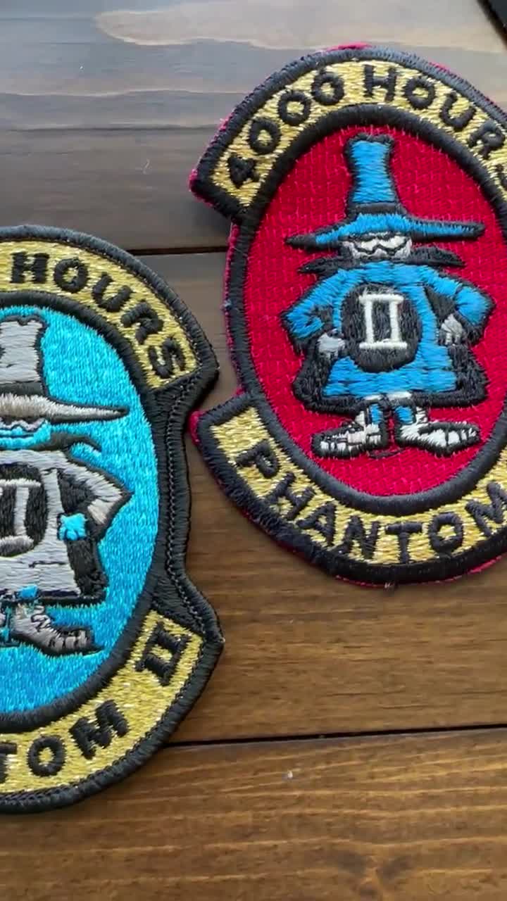 Vintage Phantom II Patch (NEW)- 1000, 2000, 3000 and 4000 Hours