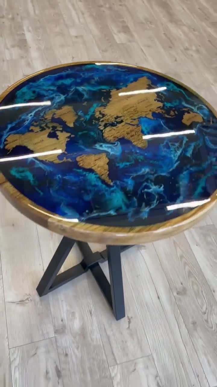 Ocean Walnut Epoxy Table