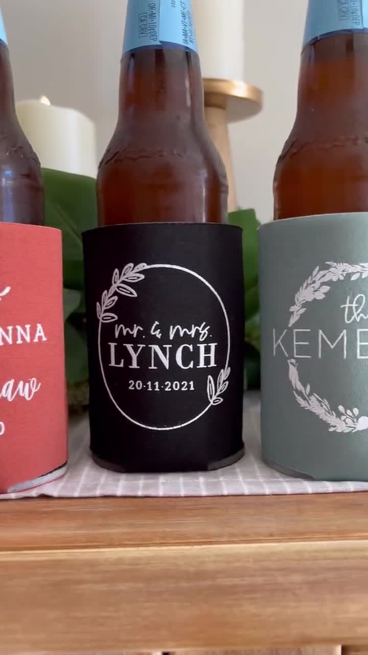 Beach Wedding Favors Catch of a Lifetime Wedding Can Coolers