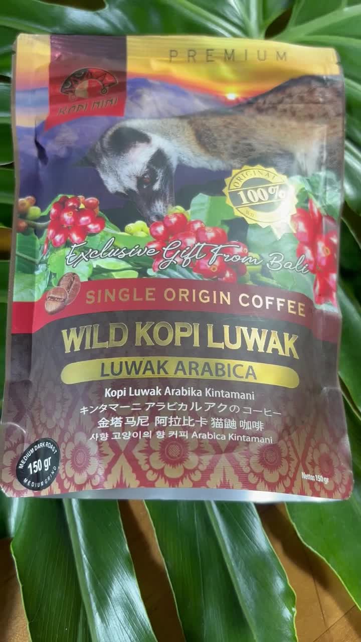 LUWAK Coffee - Wild Luwak Arabica Premium Powder Coffee - Luwak