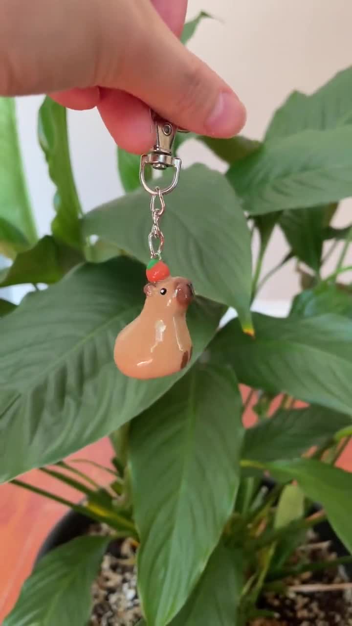 Acrylic Keychain - Capybara in Spring – KLOSH