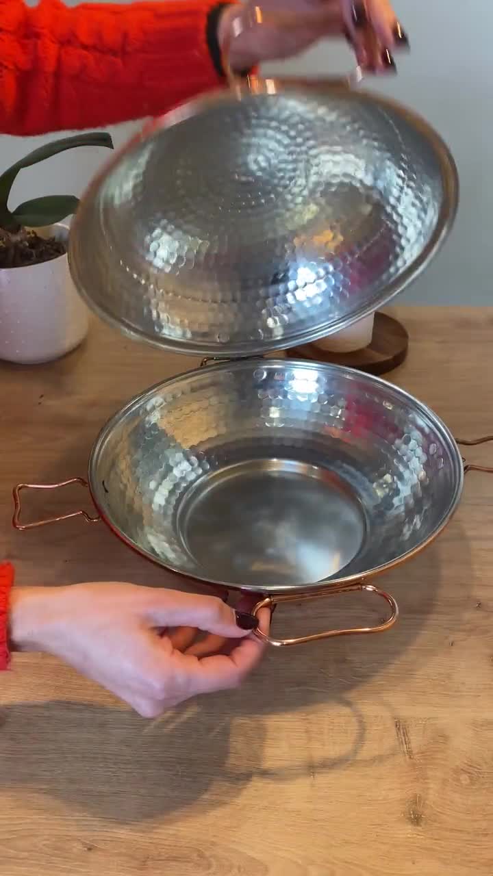 銅製の槌目模様のカタプラーナ / カタプラーナの調理器具 / 銅製の鍋