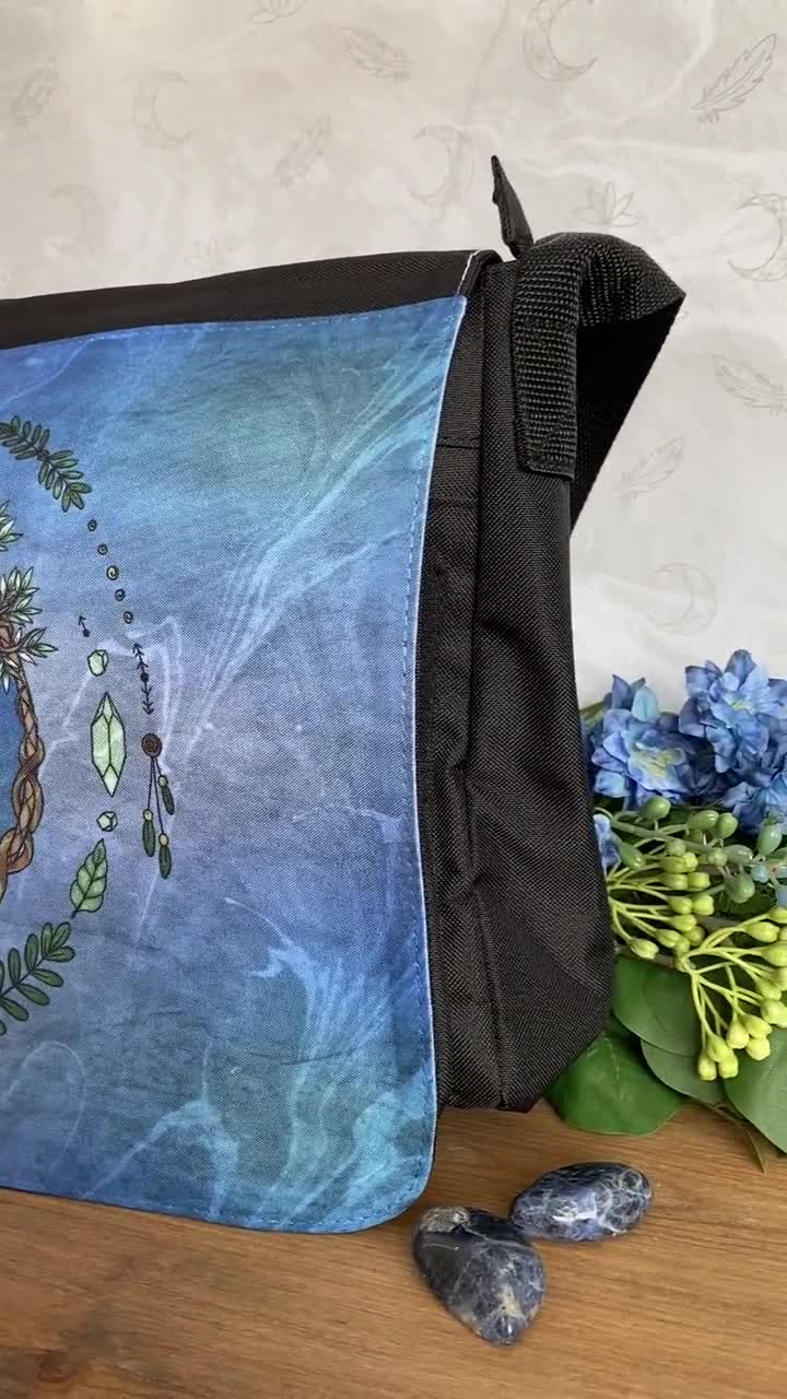 Tree of Life Crossbody Bag Blue | Cultural Elements