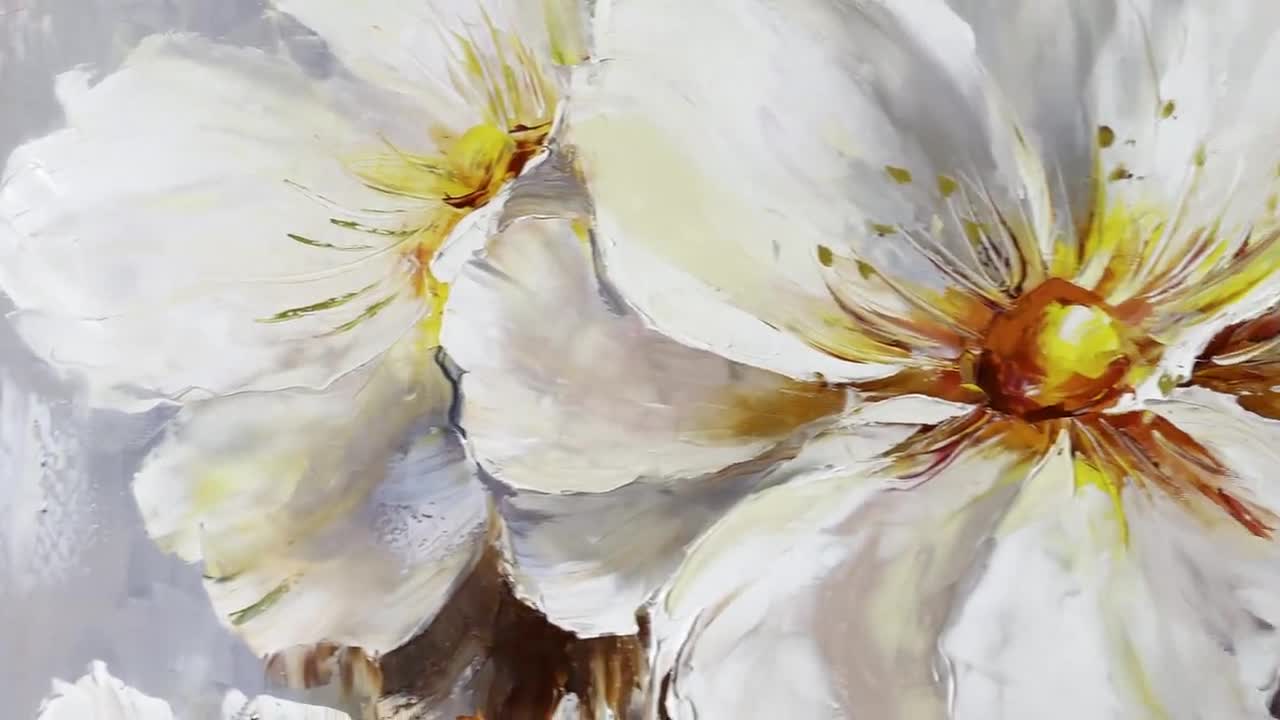 White Flowers Painting by Color Blast - Fine Art America
