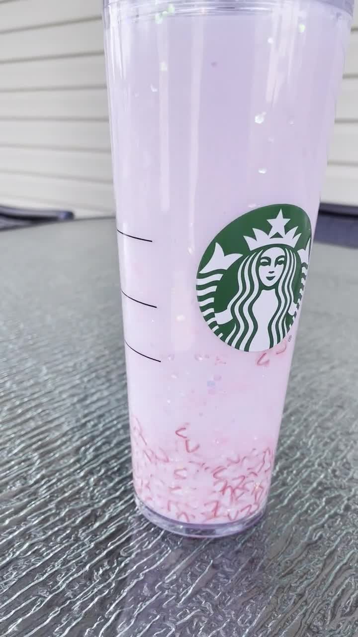 Starbucks Snowglobe New Pink drink Pink Tumbler - Starbucks insulated – Pink  Fashion Nyc