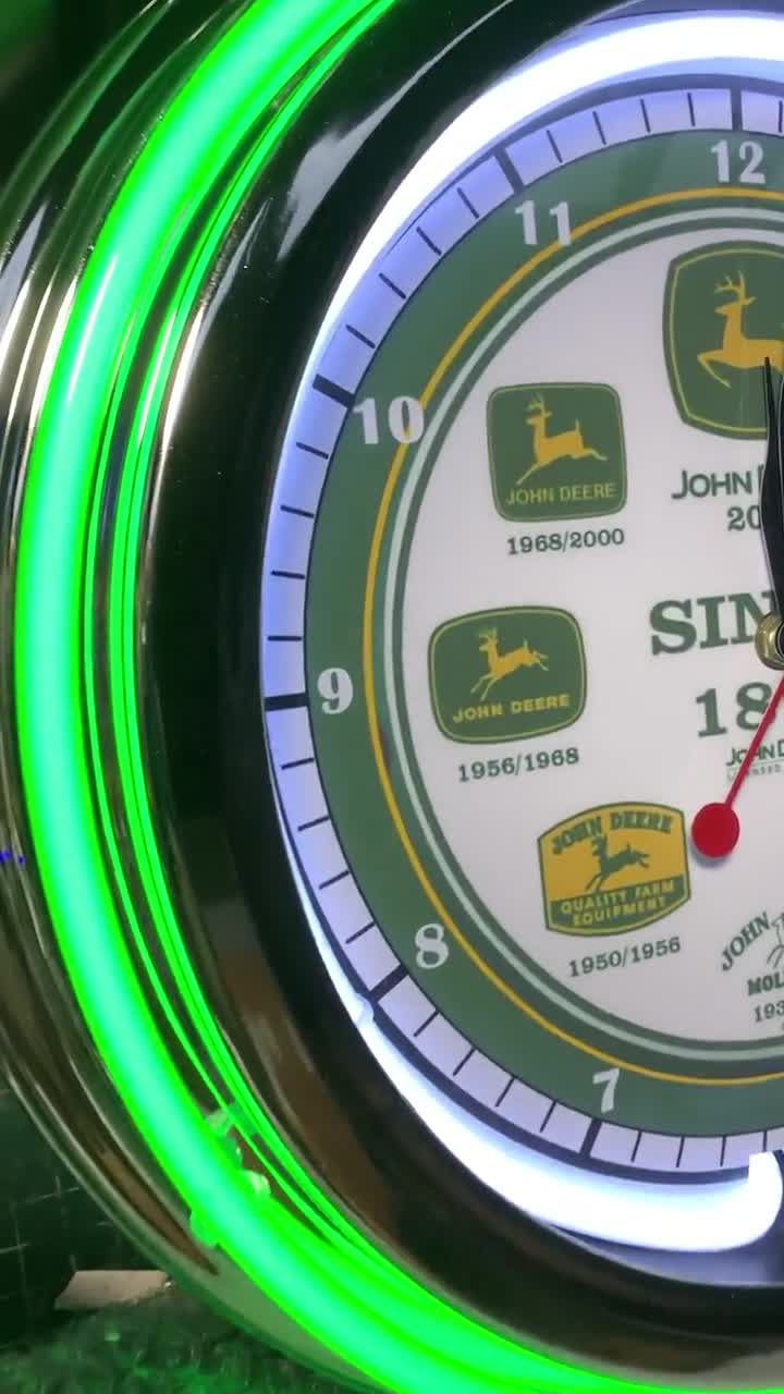 Ski-doo, snowmobile, Garage , 16" Double Neon wall clock, games room, bar, dinner, patio, gift, real glass neon wall clocks video poster