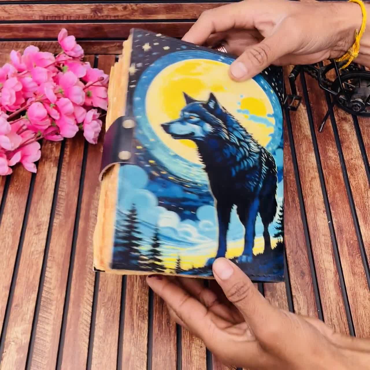 45rpm 手帖　14冊　おまけ付 Fox Leather Journal - 400 Page Handmade Notebook Refillable
