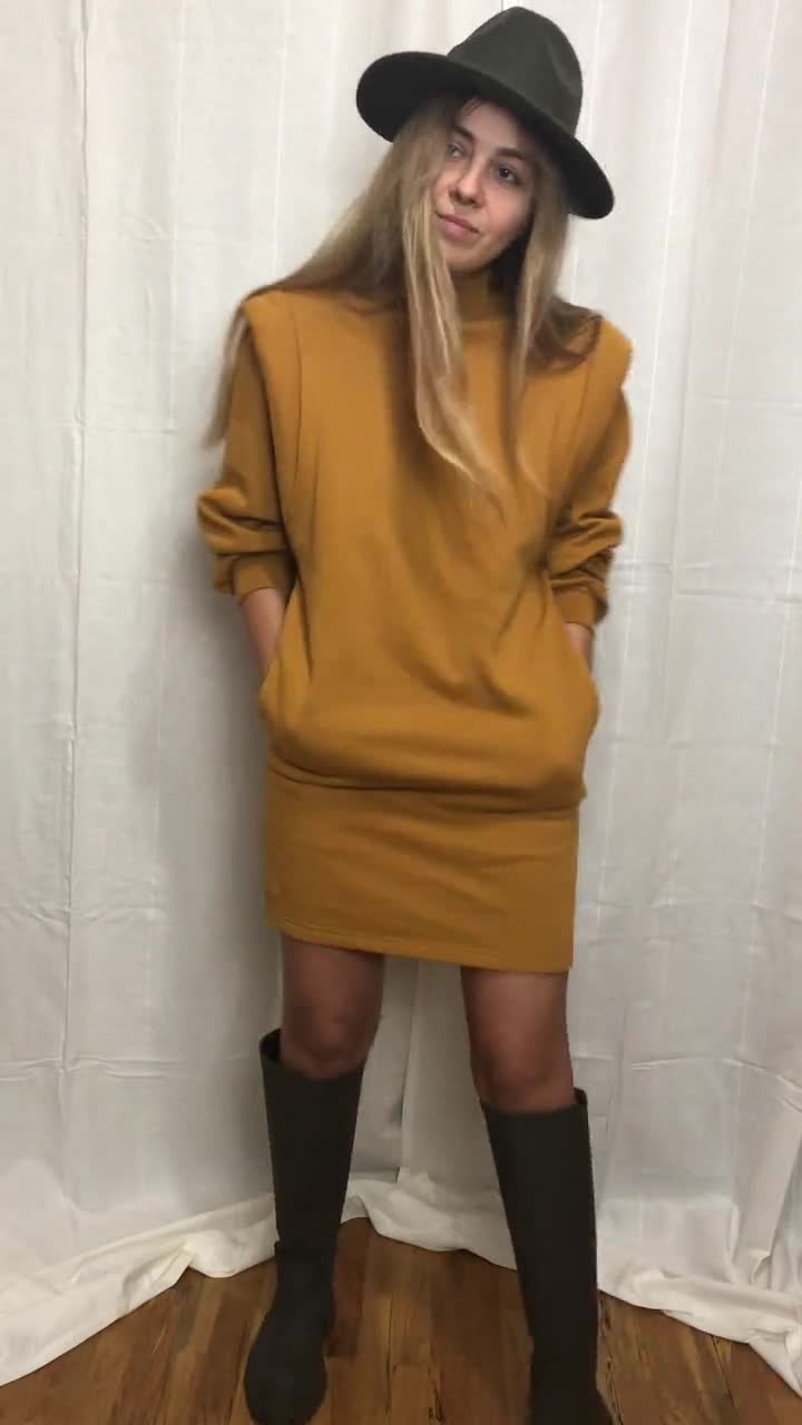 chinese dress ladies Nova Crewneck Sweatshirt Dress main image 1