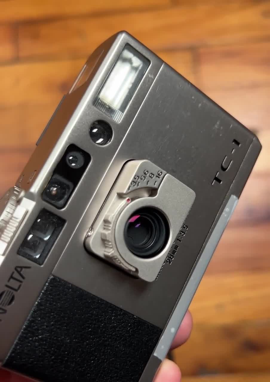 MINOLTA TC-1 35mm Point-and-shoot Film Camera - Complete CLA