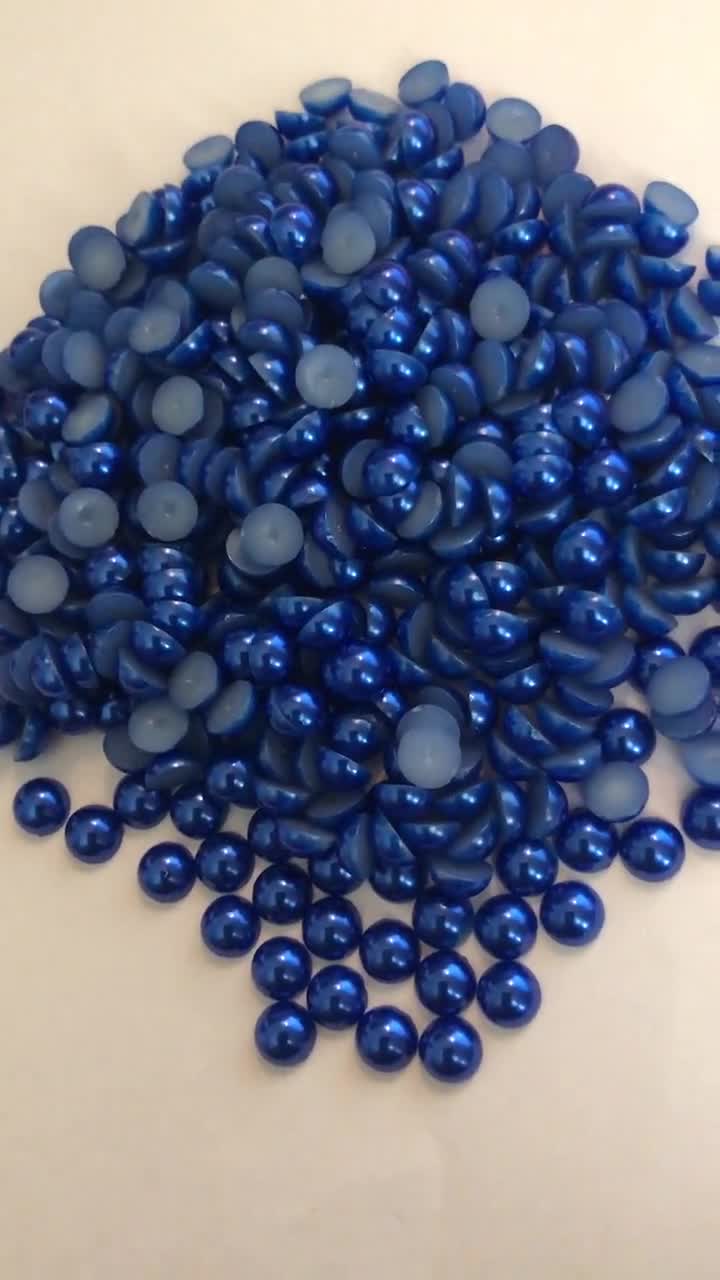 Clay Beads with Fancy Star Rhinestones and Flatback Pearls, Random