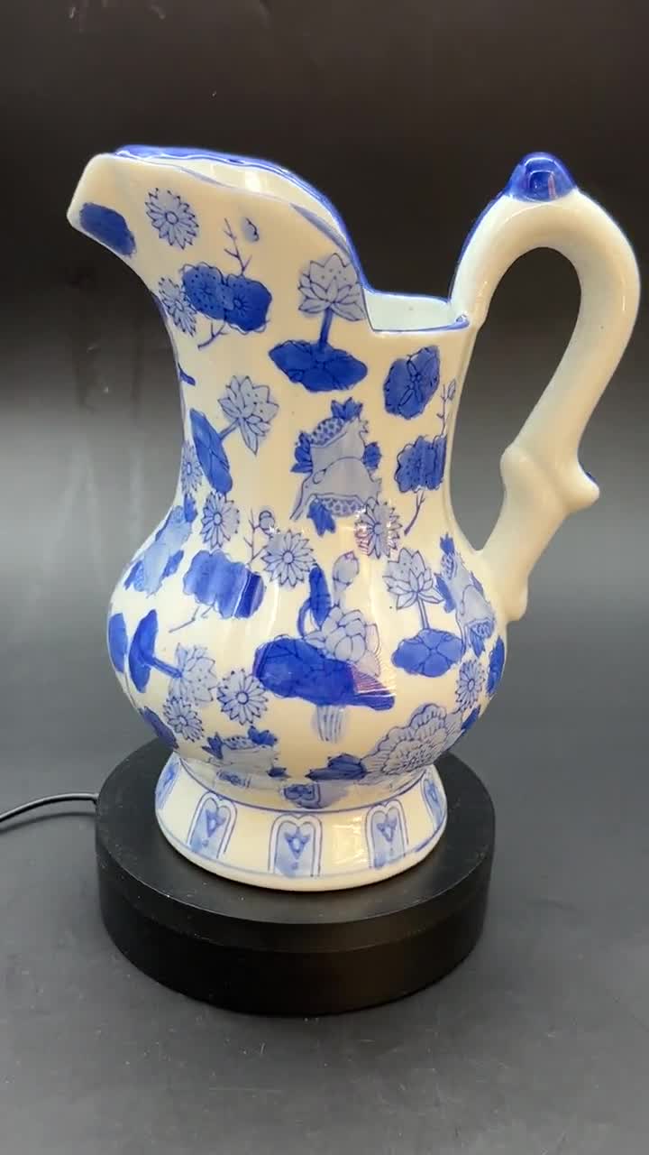 Vintage Andrea by Sadek Chinoiserie Floral Blue & White 6