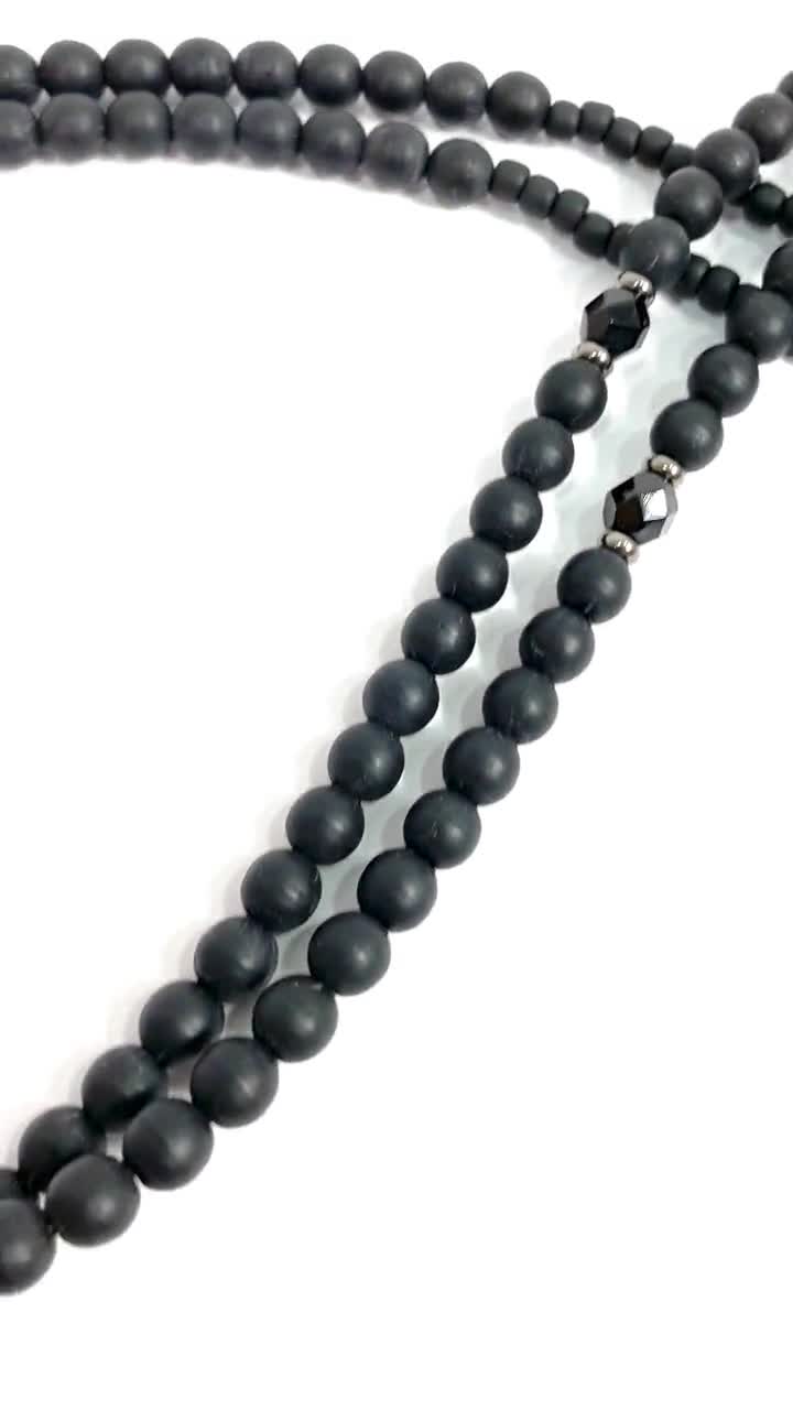 Midnight authentic Black Goldstone SGI, Buddhist Prayer Beads