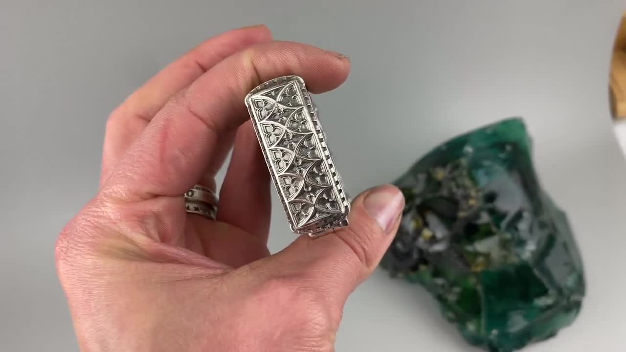 Exclusive Silver Ornament Lighter Case for Zippo - Unique Biker