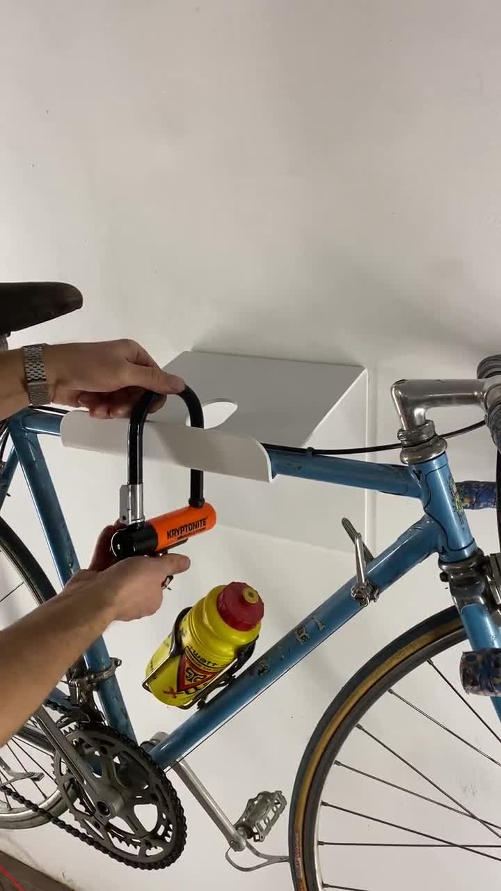 Soporte de pared para bicicletas - roble aluminio - U-RACK