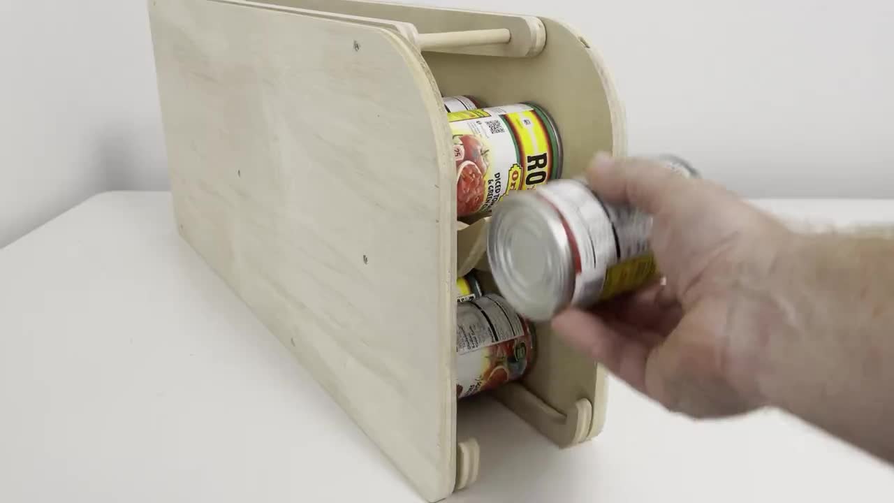 Wall Mounted Canned Food Dispenser 28 Can Clear Acrylic Cover -  Hong  Kong