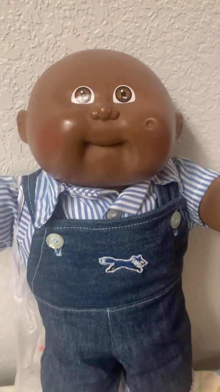 Black bald store cabbage patch doll