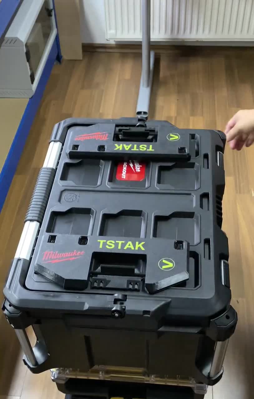 3D Printed Platform for Stacking DEWALT TSTAK Milwaukee PACKOUT Strong Locking