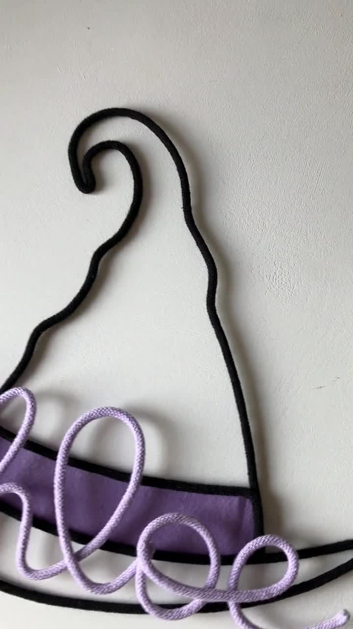 Hexenhut Fensterbehang Aus Acryl – Halloween-Deko Mit Magischem Design, 20x18 Cm, Zum Aufhängen