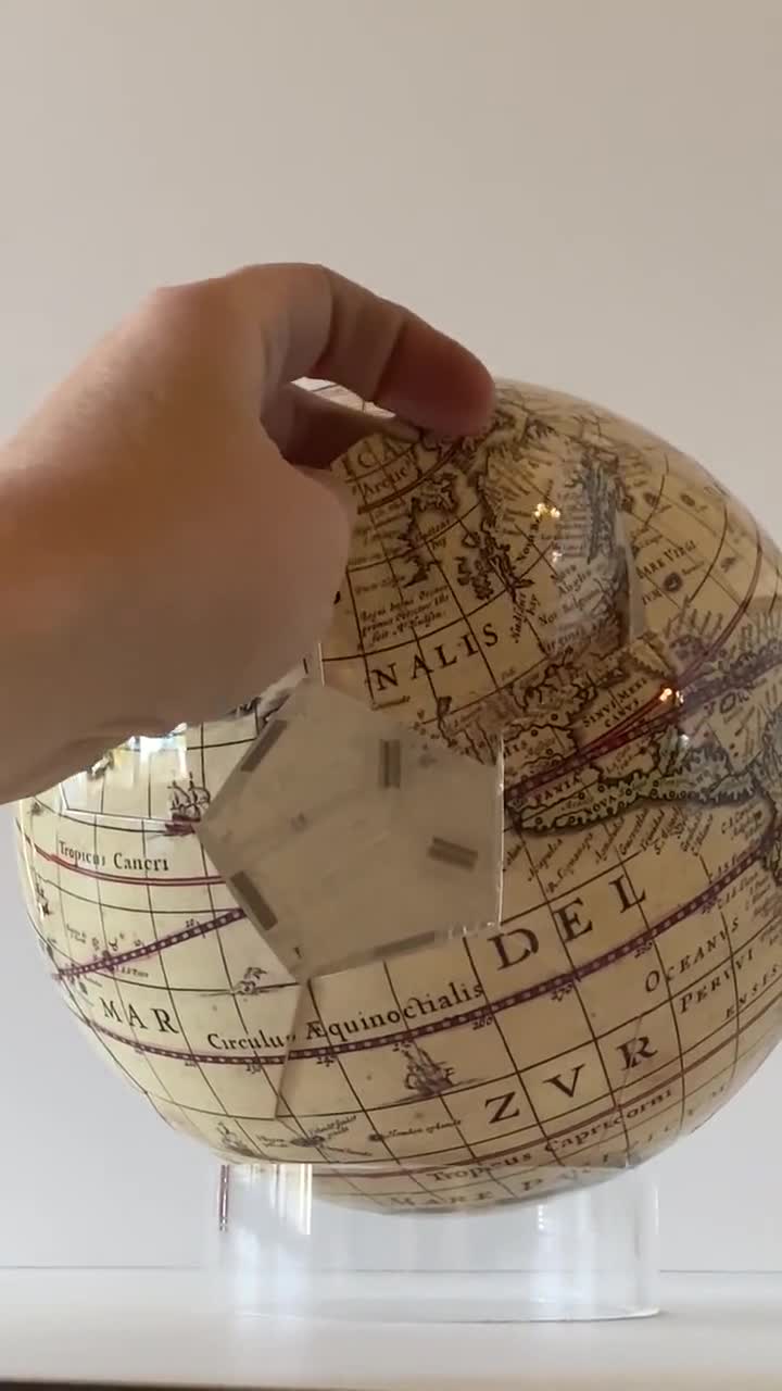 MOVA 4.5 Inch Antique High-Gloss Rotating Globe