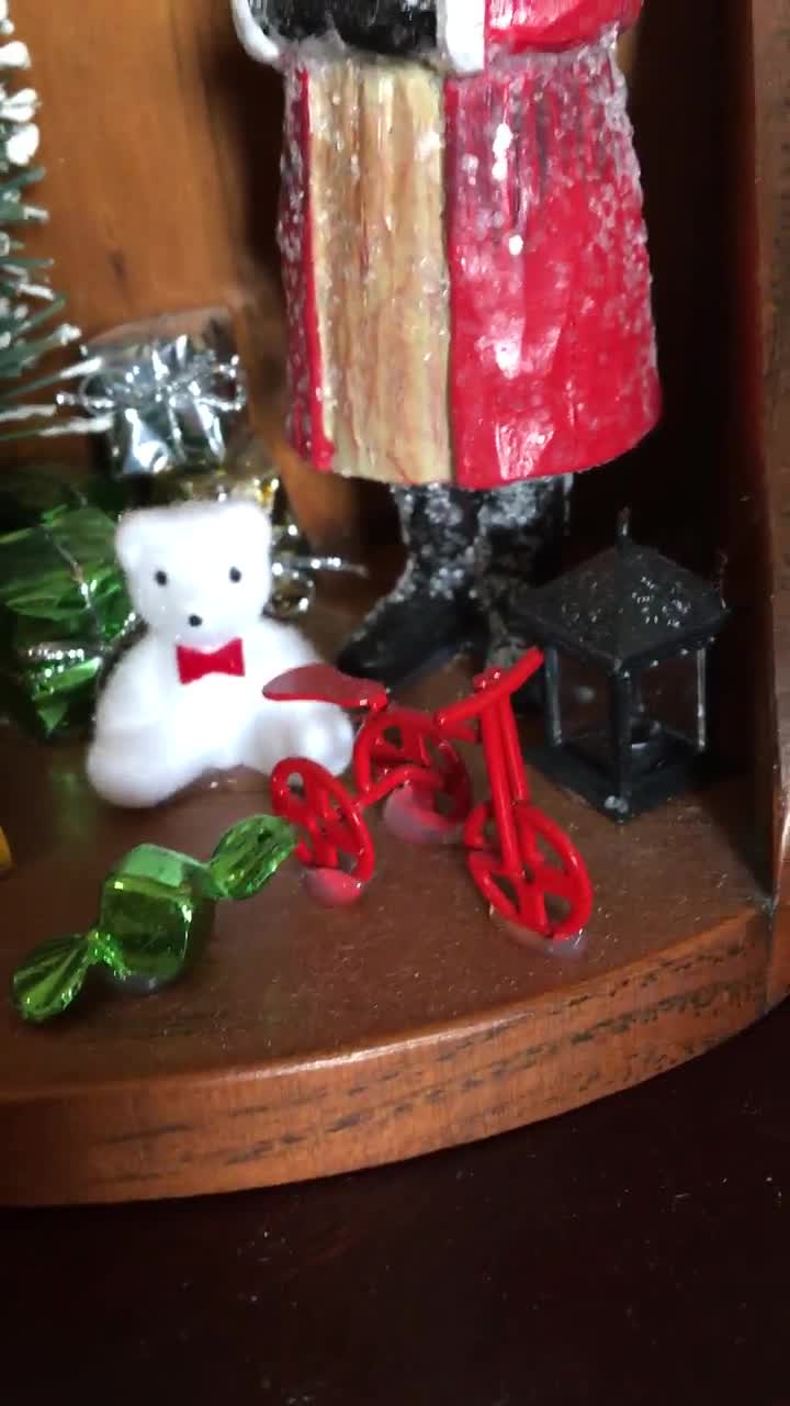 Christmas Figurine Set (17pc) - Christmas Village - Christmas Decorations -  Fairy Garden - Miniature Decorations - Xmas - Christmas Craft