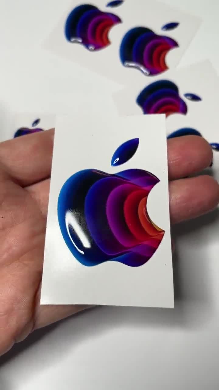 Apple Stickers for Iphone, Macbook, Ipad, Imac or Any Other Surface : Apple  Accessory, Decal, 3D, Domed for Iphone, Resin, Logo -  Israel