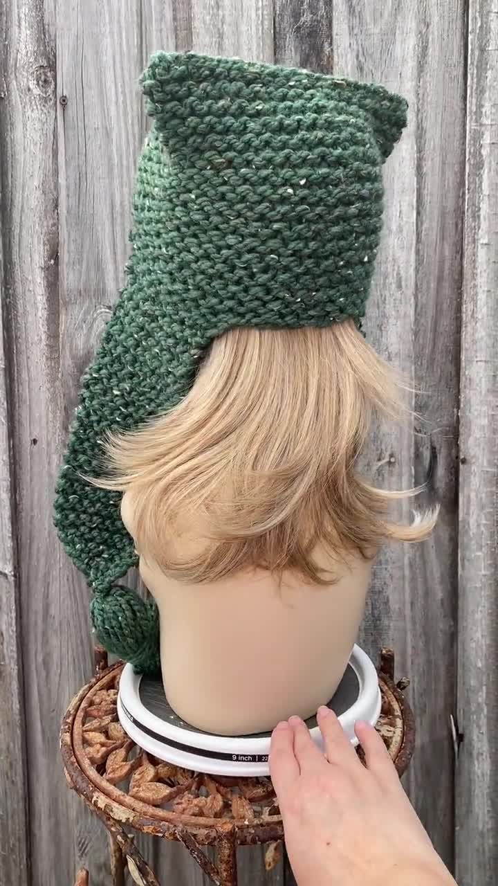 Ear Flap Hat With Tassels, Chunky Knit Hat With Ears, Womens