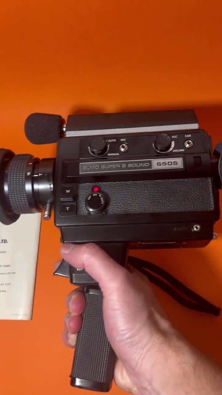 Elmo 650S Sound Super 8 Video Camera - Tested - Etsy Canada