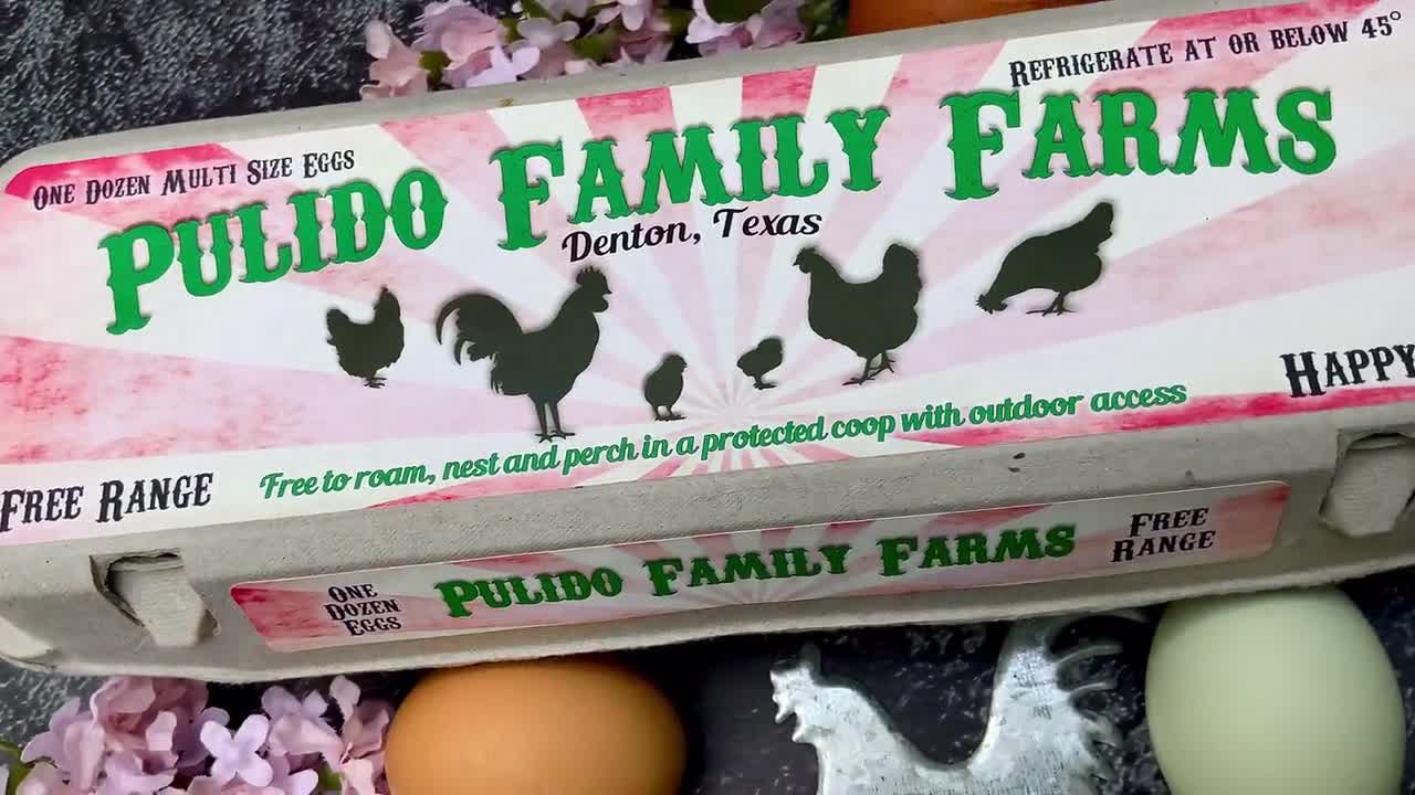 Homestead Farm Logo Egg Carton Stamp Label Farm Fresh Eggs Coop