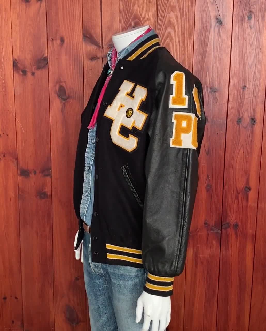 Size Women Large 90s Original Vintage Varsity Jacket Made in - Etsy