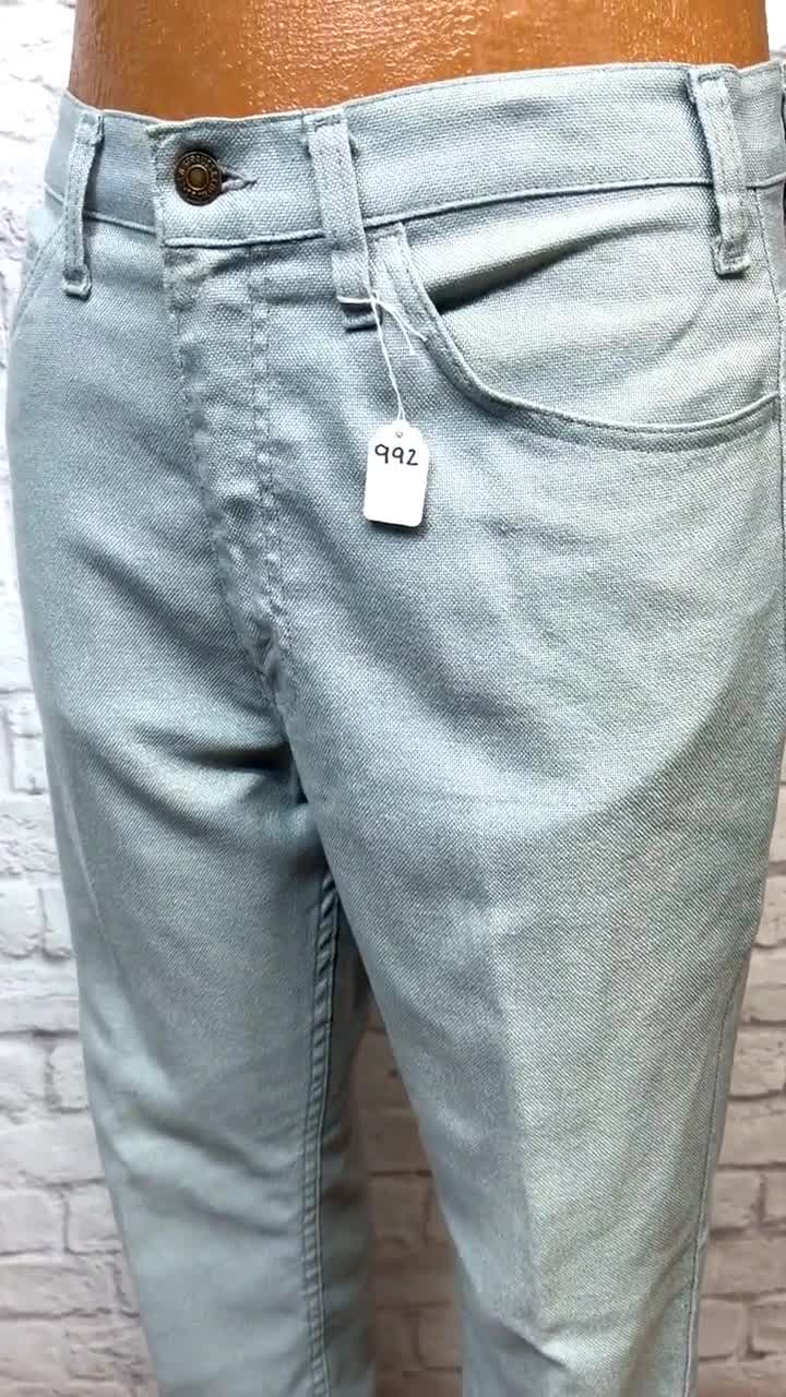 33x30 Levi's Sta-prest Gray High Grade Boot Cut Pants Men Made in