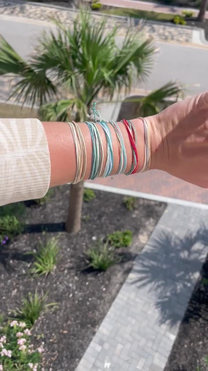 Set Di 4 Cavigliere Braccialetti Boho Estivi Per Donna - Impermeabili, Fatti A Mano Con Girasoli E Perline - Regolabili