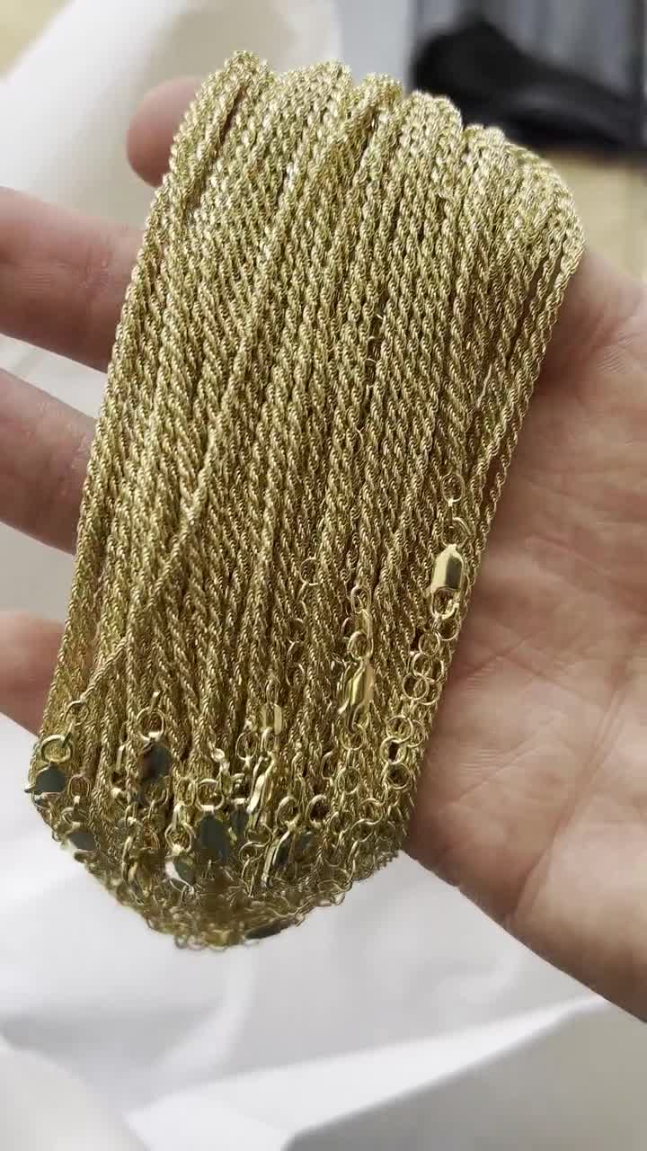 Mini Single Rope Casing, Gold, Men's Bracelets