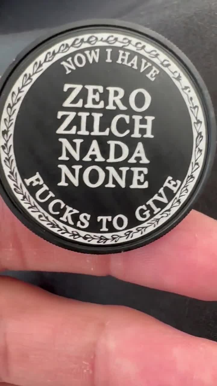 LAST FUCK COIN - Aluminum or Brass - Etsy