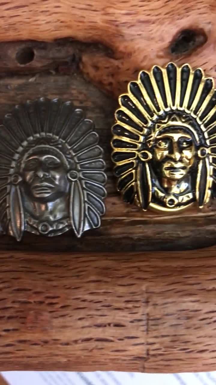 Navajo | Man Scarf Slide | Western Indian Chief - Etsy