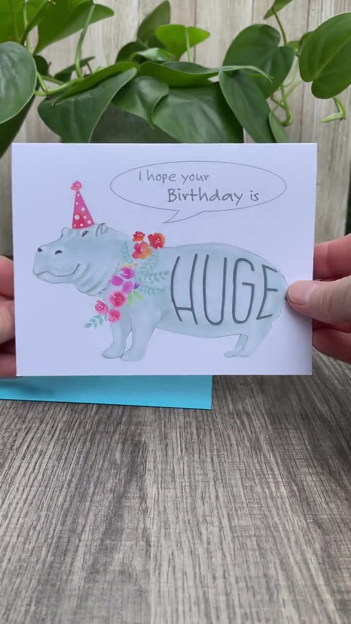 Birthday Book Card – Green Hippo Gifts