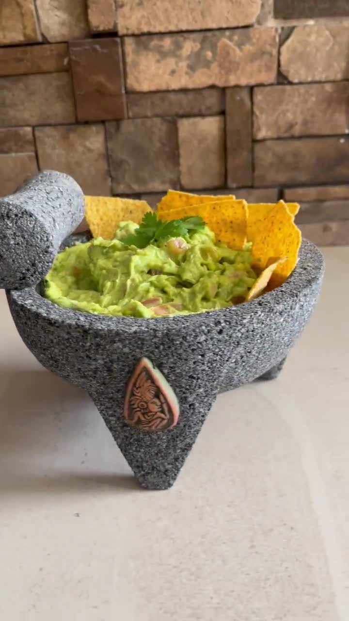 Traditional Molcajete Guacamole Maker