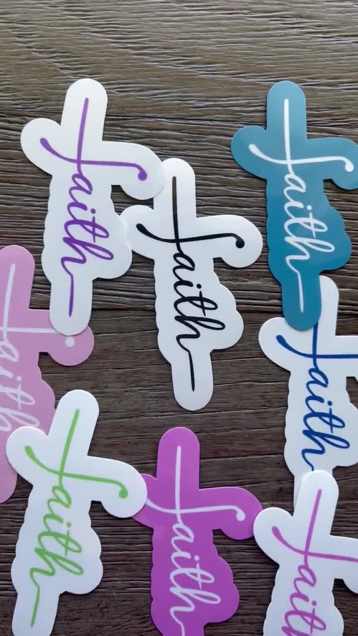 Religious Stickers for Christian Women and Men, Faith Inspired Sticker  Sticker for Sale by crossesforever