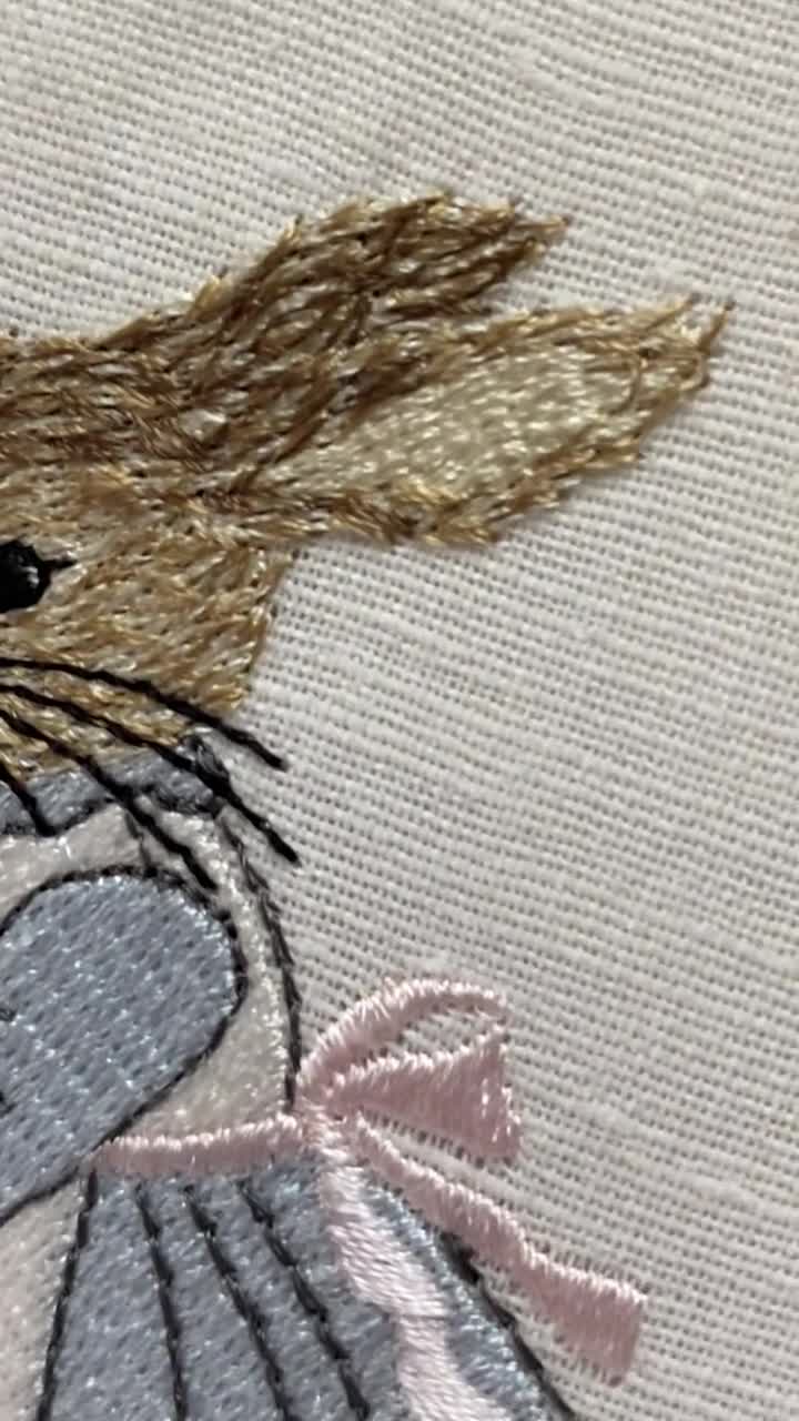 Rabbit Machine Embroidery Design ONE Size H3.53*w3.80in - Etsy