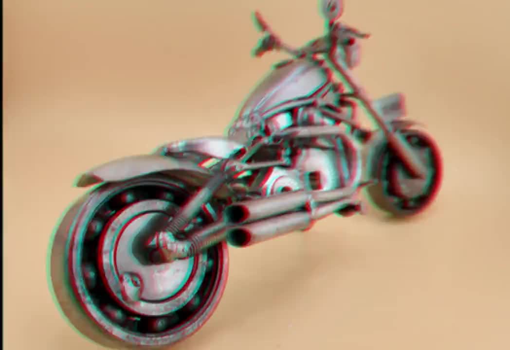 Sculpture Artisanale Moto En Métal - Récupération - Fait Main - Argenté