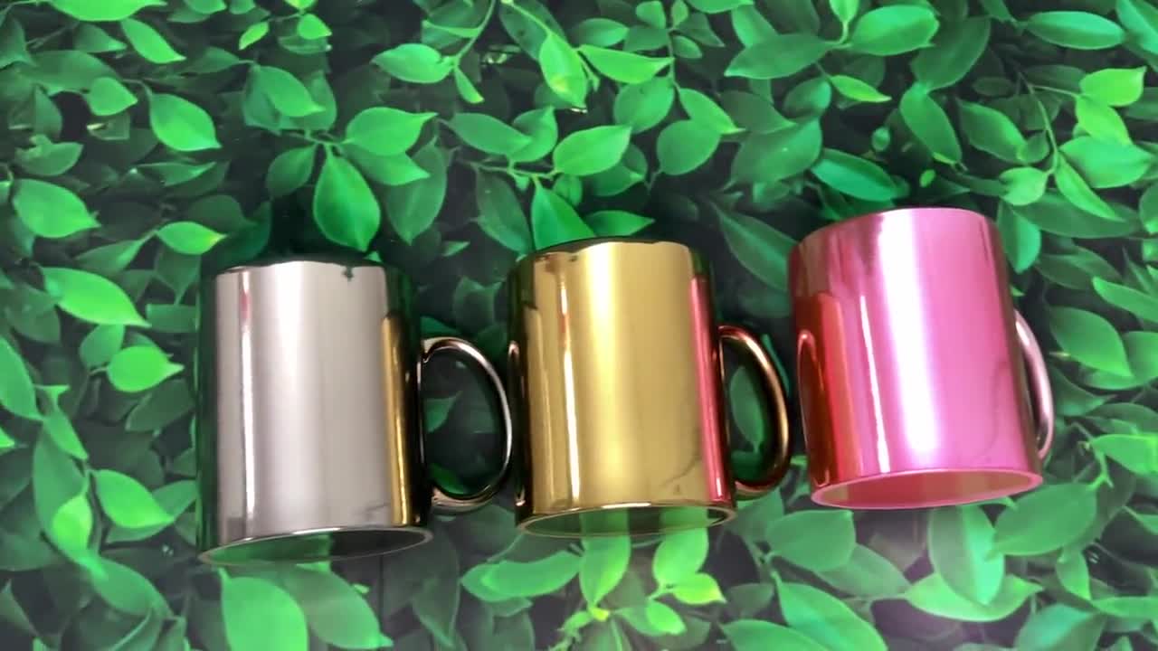 Mirror Sublimation Mugs/ Mirror Mugs / Mirror Coffee Mug/ Gifts/ DIY Mugs/  Blank Sublimation 110z Gold Silver Pink Mirror Mug Bulk Price 