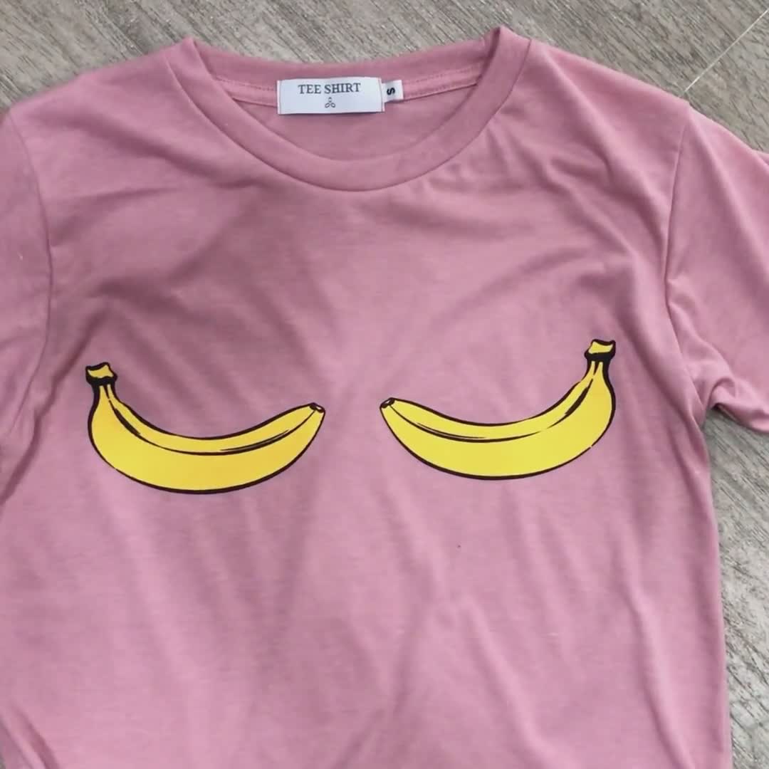 Banana Shirt Banana Boob Shirt Boob Boobs Shirt Bananas Bikini Clothing  Women Unisex 