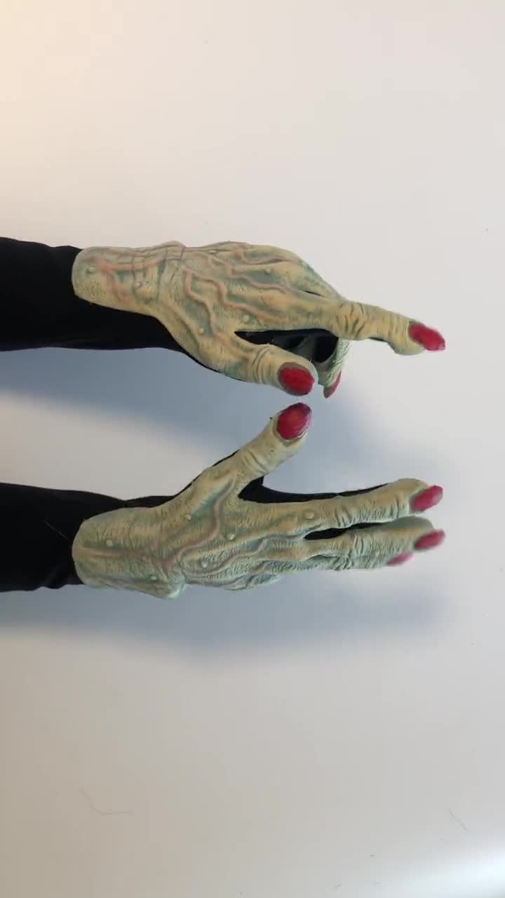 Alien Hands Long Fingers Spaceman Monster Scary Adult Halloween