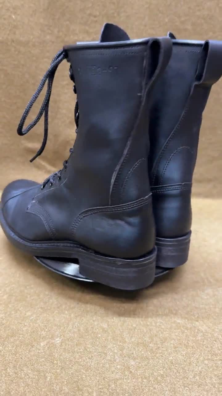 Vtg 90's UNWORN Combat Jump Utility Army Service Steel Toe Boots
