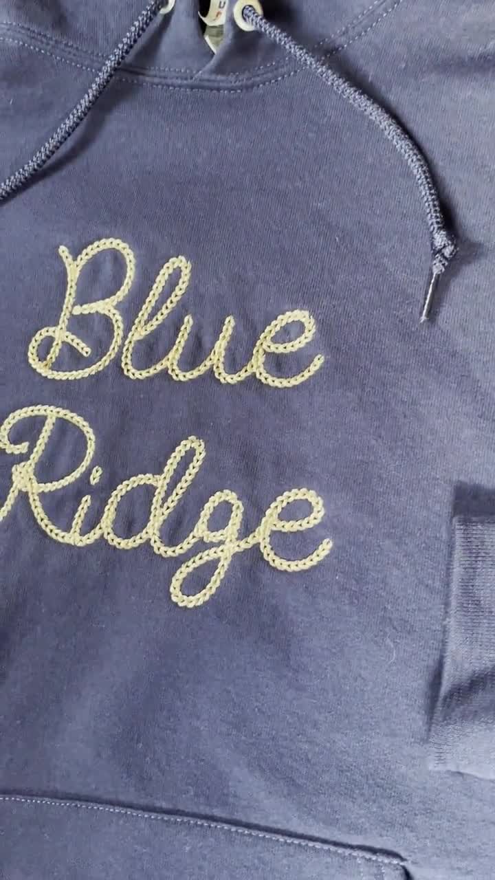 Custom Embroidered Chain Stitch Text Hoodie Sweatshirt for Men and 
